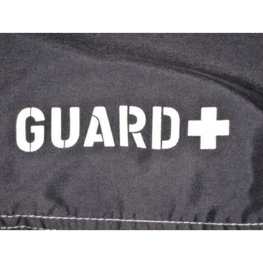 Mens Sportif Navy Lined Nylon Lifeguard Swim Shorts sz Lx9